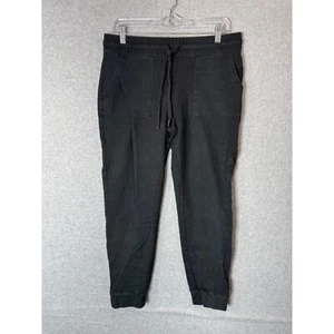 32 Degrees Cool Jogger Pants Women's Medium Black Cotton Tapered Leg Drawstring - Picture 1 of 9