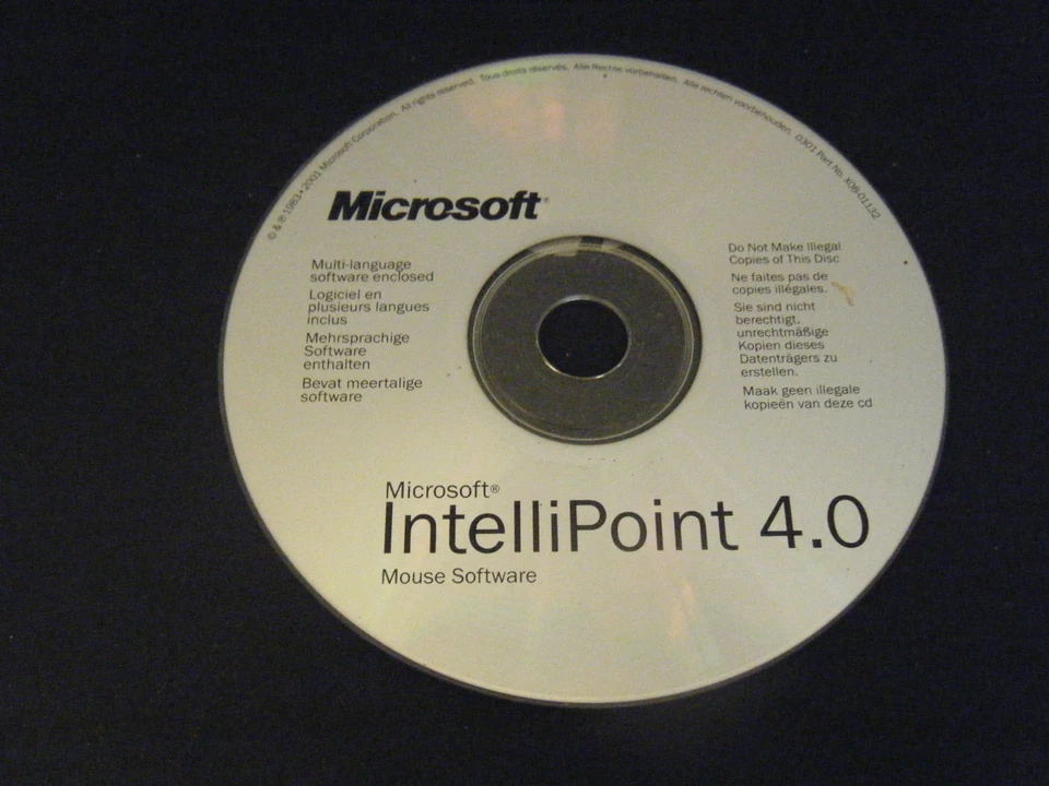 Microsoft Intellipoint 4.0 Mouse Software Replacement Disc (2001) - Image 1 of 1