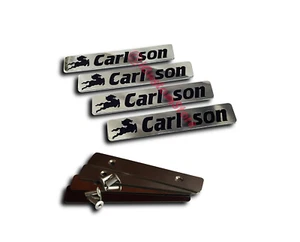 Alfombrillas estilo Carlsson metal emblema insignia logotipo Mercedes vehículos inteligentes - Imagen 1 de 10