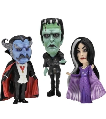 Paquete de 3 figuras de The Munsters Rob Zombie NECA Herman Lillie Count nuevas en caja coleccionar Foto 1 de 4