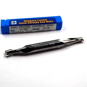 NIAGARA Carbide Square Double End Mill 9/32" 2FL 11/16" x 3-1/2" 85380 - Picture 1 of 2