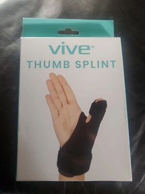 Vive Thumb Splint Lightweight Aluminum Support Reversible Left/Right Adjustable - Image 1 of 2