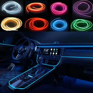 3M/5M EL Ambientebeleuchtung Innenraumbeleuchtung Lichtleiste für BMW AUDI VW DE - Picture 1 of 24