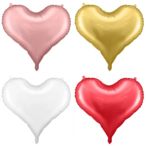 Folienballon Herz Farbauswahl 61x53cm Ballons Hochzeit Valentinstag Dekoration  - Bild 1 von 10