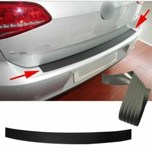 Universal Black Rear Bumper Protection Rubber Strip Door Sill Guard Anti-Scratch - Picture 1 of 6