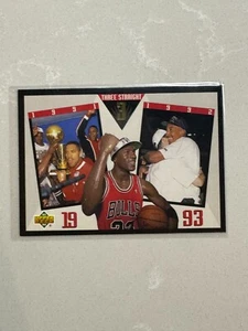 1993-94 Upper Deck Michael Jordan #SP-4 Chicago Bulls 3x Champs Special SP4 - Picture 1 of 2