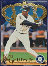 🌟 KEN GRIFFEY Jr. 1996 Pacific Crown Collection Gold Crown Die-Cuts #DC-13