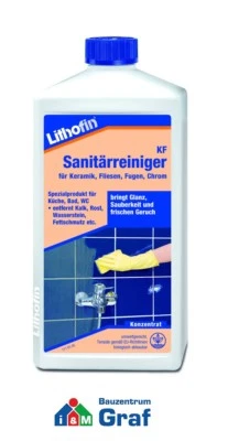 Lithofin Kf Detergente Sanitario per Bagno, Cucina, Wc, Doccia 1,0 Litro /#