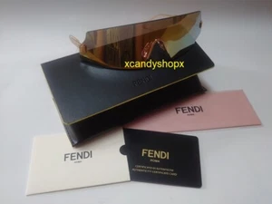 authentic FENDI FF 0440 Yellow Gold Sunglasses Made in Italy (full packing) - Picture 1 of 3