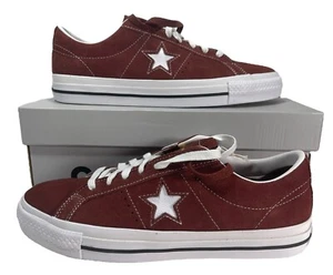 Converse One Star Pro Ox Low Top White Suede PUEBLO BROWN A07893C Men's Size 9.5 - Picture 1 of 7