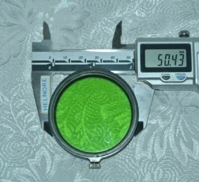 LEICA rangefinder camera lens filter Gr. E. Leitz black rim Green filter  55mm? - Image 1 of 4