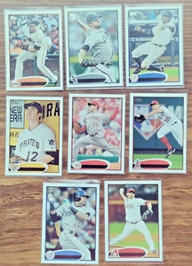 2012 Topps Baseball 8x Karten Lot fehlender Name Folienfehler - Bild 1 von 2