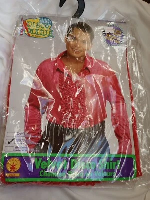 VELVET DISCO SHIRT DISCO MANIA RUBIE'S MEDIUM - Image 1 of 4