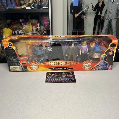 NUEVO 2004 Doctor Who 6 figuras paquete de regalo décimo Doctor Rose K-9 Cassandra Dalek Moxx Foto 1 de 4