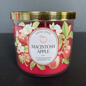 Goose Creek Candle MACINTOSH APPLE 14.5 Oz Triple Wick Tumbler - Picture 1 of 4