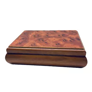 Joyero de madera de burl Powell Company - Imagen 1 de 11