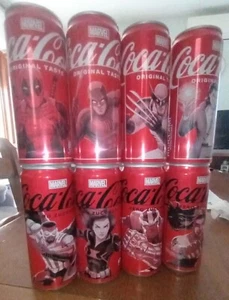 COCA COLA 8 LATTINE SERIE MARVEL PERFETTE  BELLISSIME VUOTE - Imagen 1 de 11