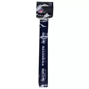 Seattle Seahawks Football NFL Licensed Lanyard Keychain NWT - Picture 1 of 1