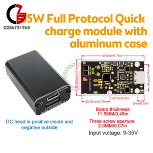 DC9V-35V 65W Full Protocol Fast Charging Module Support QC2/3/4.0 PD2.0/3.0/PPS - Picture 1 of 18