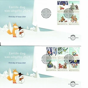 Nederland - FDC 835 a+b Decemberzegels 2021 - Imagen 1 de 1