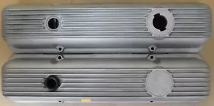 GM 3965543 & 3965544 Z28/LT1 Valve Covers, Left & Right, Aluminum, Natural, Pair - Picture 1 of 4