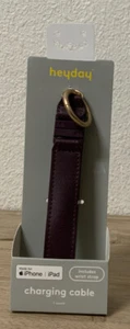 📀 Heyday Charging Cable W/Wrist Strap for iPhone /iPad NEW - Picture 1 of 3