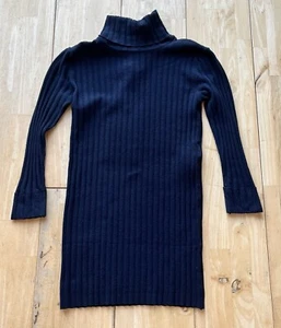 KOOKAI Knit Top Navy Blue Size 6 Ribbed Roll Neck Fabulous Sweater BNWT - Picture 1 of 13