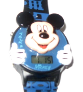 Vintage 99 RARE Disney Mickey Mouse Talking Time Retro Watch DISTW69 - Works Great - Bild 1 von 6