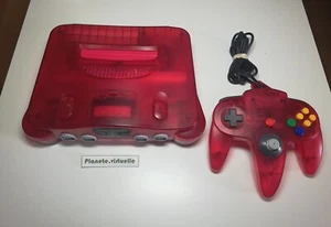 CONSOLE NINTENDO 64 PAL EUR CLEAR RED EDITION  🌟  - Bild 1 von 12