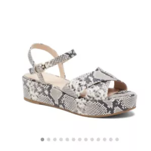 Kate Spade Bunton flache Damen-Sandalen Schlangenleder geprägtes Leder Größe 8,5 - Bild 1 von 7
