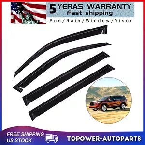 Fits 01-07 Toyota Highlander Acrylic Window Visors 4Pc Set - Picture 1 of 18