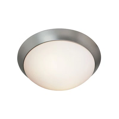 Access Lighting 20624LEDDLP Cobalt 11"W LED Flush Mount Bowl - Silver - Image 1 of 3