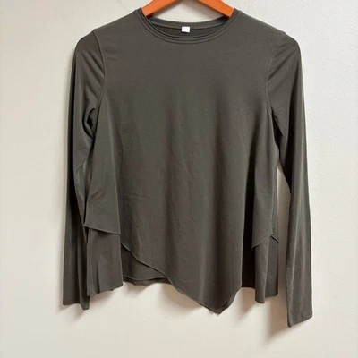 Top Lululemon Mujer Sweetest Day Manga Larga Asimétrico En Capas Talla *XS Verde Foto 1 de 4