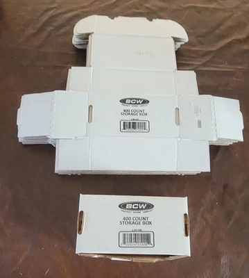15 x 400 Count BCW Trading Card Storage Boxes - Used - Image 1 of 4