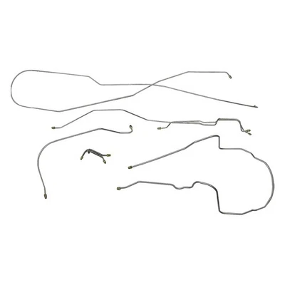 Kit de línea de freno tubos completos tambor manual 1956-62 Chevrolet Corvette acero original Foto 1 de 4