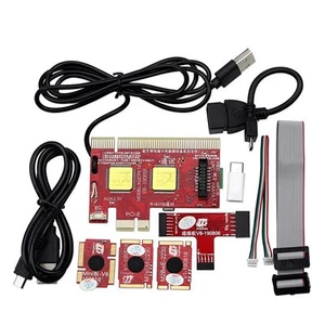 Carte de test multifonction de débogage prend en charge PCI, PCI-E, LPC, MSATA X3O39803 - Photo 1/7