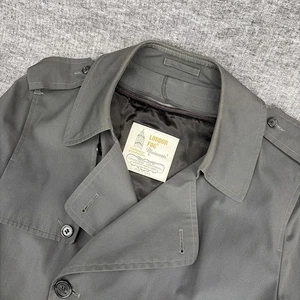 Vintage London Fog Double-Breasted Gray Belted Trenchcoat - Men's size 42 - USA - Picture 1 of 17