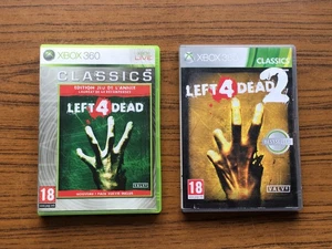 Lot 2 jeux LEFT 4 DEAD 1 et 2 sur Microsoft Xbox 360 - PAL FR - Complet Classics - Photo 1/8