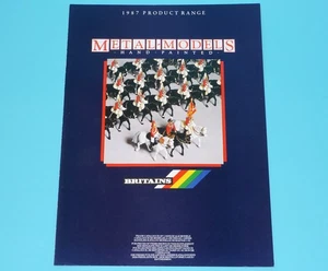 BRITAINS TOY CATALOG 1987 METAL MODELS LEAFLET FOLDOUT CATALOGUE KATALOG A4 SIZE - Picture 1 of 3