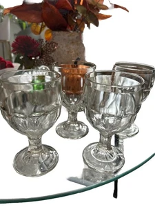 Vintage Anchor Hocking Stiel Wasserkelche, 5,5" 4er Set - Bild 1 von 4