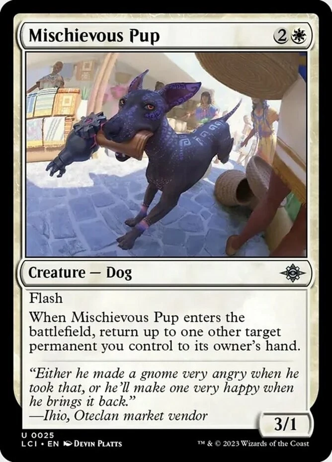 x1 Mischievous Pup - Lost Caverns of Ixalan - NM - MTG - Image 1 of 1