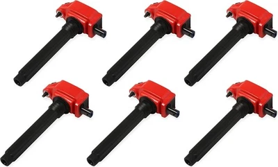 MSD Ignition 82736 Plug In Coils Blaster Series Compatible with Car, 6-pack, Red - Image 1 of 3