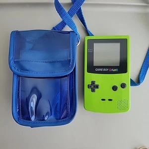 Green Kiwi Nintendo GameBoy Game Boy Color Handheld Console TESTED & WORKING! - Picture 1 of 6