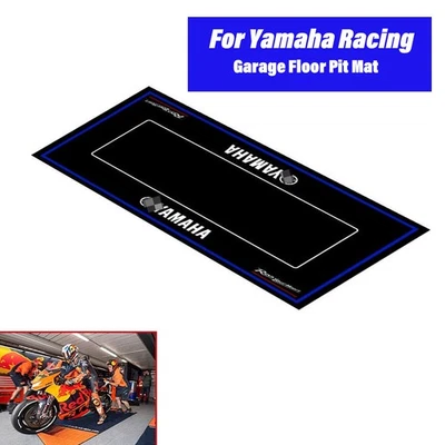  Alfombrilla de piso de garaje para motocicleta taller para Yamaha Racing Race 31"" x 87"" Foto 1 de 4