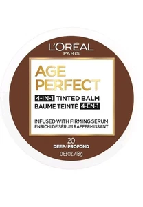 L'Oreal Age Perfect 4-in-1 Tinted Balm Foundation w/Firming Serum  #20 DEEP - Picture 1 of 4