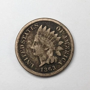 1863 CN Indian Head One Cent - Bild 1 von 3