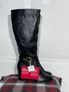 Dexflex Damenstiefel Größe 8 Comfort Weaver schwarz hoch elegant - Bild 1 von 10