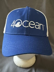 New Rare Blue/White 4ocean Adjustable OSFM Trucker Hat - Picture 1 of 5