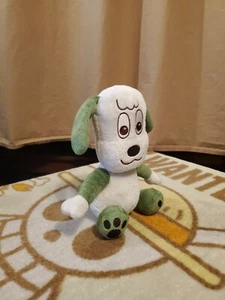 Sekiguchi Approx 8" Green & Cream Dog Stuffed Animal Plush - Picture 1 of 11