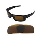 NEW POLARIZED REPLACEMENT BRONZE LENS FOR OAKLEY GASCAN S SUNGLASSES